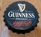 GUINNESS TIN BOTTLE CAP SIGN