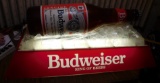 BUDWEISER BOTTLE POOL TABLE LIGHT - WORKS