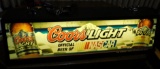 COORS LIGHT NASCAR POOL TABLE LIGHT - WORKS