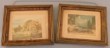 2 VINTAGE FRAMED PICTURES