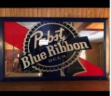 PABST BLUE RIBBON BEER MIRROR