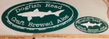 2 DOGFISH HEAD TIN TACKER BAR SIGNS