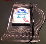 PABST BLUE RIBBON STEIN SHAPED LIGHTED SIGN - WORKS