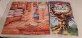 2 TIN TACKER SIGNS - BLUE MOON, ANGRY ORCHARD