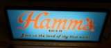 HAMM'S BEER PLASTIC LIGHTED SIGN - WORKS