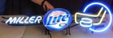 MILLER LITE HOCKEY THEME NEON SIGN - WORKS