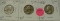 1951, 1953, 1956 SILVER WASHINGTON QUARTERS - 3 TIMES MONEY