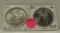 1890, 1900 MORGAN SILVER DOLLARS - 2 TIMES MONEY