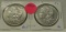 1880-O, 1887 MORGAN SILVER DOLLARS - 2 TIMES MONEY