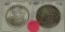 1883-O, 1889 BU MORGAN SILVER DOLLARS - 2 TIMES MONEY