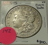 1895-S MORGAN SILVER DOLLAR - KEY DATE