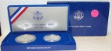 1986-S U.S. LIBERTY 2-COIN COMMEMORATIVE SET W/BOX