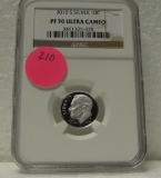 2010-S SILVER ROOSEVELT DIME - GRADED PF70 ULTRA CAMEO
