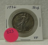 1936 WALKING LIBERTY HALF DOLLAR