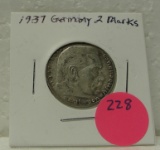 1937 GERMANY 2 MARKS COIN