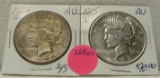 1923-S, 1935-S SILVER PEACE DOLLARS - 2 TIMES MONEY