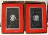 2 - 1971 EISENHOWER PROOF DOLLARS W/BOXES - 2 TIMES MONEY