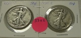 2 - 1934-S WALKING LIBERTY HALF DOLLARS - 2 TIMES MONEY