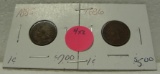 1885, 1886 INDIAN HEAD CENTS - 2 TIMES MONEY