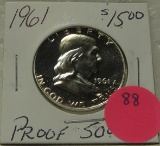 1961 PROOF FRANKLIN HALF DOLLAR