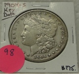 1904-S MORGAN SILVER DOLLAR - KEY DATE