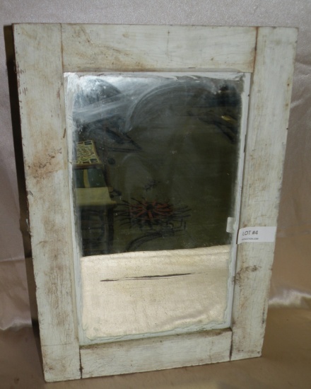 VINTAGE RUSTIC LOOK MIRRORED MEDICINE CABINET - WILL NOT SHIP