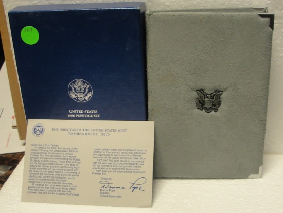 1986 U.S. PRESTIGE SET W/BOX