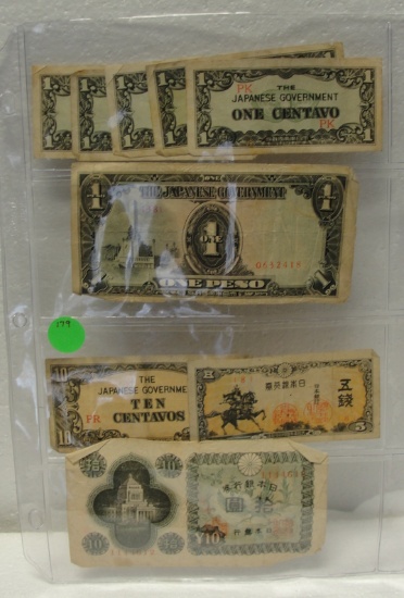 9 ASSORTED JAPAN CURRENCY PAPER NOTES