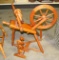 VTG. SPINNING WHEEL, THREAD SPOOL STAND - LOCAL PICKUP ONLY