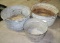 2 GALVANIZED WASH TUBS, GALVANIZED PAIL - 3 TIMES MONEY - LOCAL PICKUP ONLY