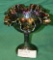 FENTON CARNIVAL GLASS RUFFLED COMPOTE