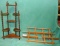 3 SMALL WOOD WALL DISPLAY SHELVES - LOCAL PICKUP ONLY