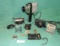 FLAT BOX OF ASSORTED CAMERAS, LIGHTERS