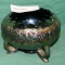 FENTON CARNIVAL GLASS 3-FOOTED NUT DISH