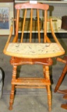 VINTAGE WOOD HIGH CHAIR - LOCAL PICKUP ONLY