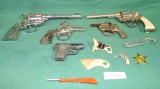 FLAT BOX OF ASSORTED CAP GUN PARTS