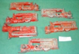 FLAT BOX OF HUBLEY TOY TRACTOR BODY PARTS