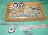 FLAT BOX OF AUTOMOBILE EMBLEMS