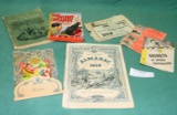 FLAT BOX OF ASSORTED STATIONERY, BOOKS, PAMPHLETS