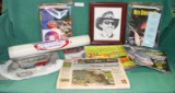 SMALL TOTE OF DALE EARNHARDT SR. COLLECTIBLES