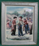 1956 GRIFFITH FOXLEY FRAMED LITHO ART PRINT