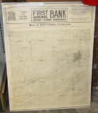 FIRST NATIONAL BANK GRAND ISLAND MAP OF HALL CO. NEBR.