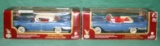 2 ROAD LEGENDS 1/18 DIECAST METAL 1958 CADILLAC CARS - 2 TIMES MONEY