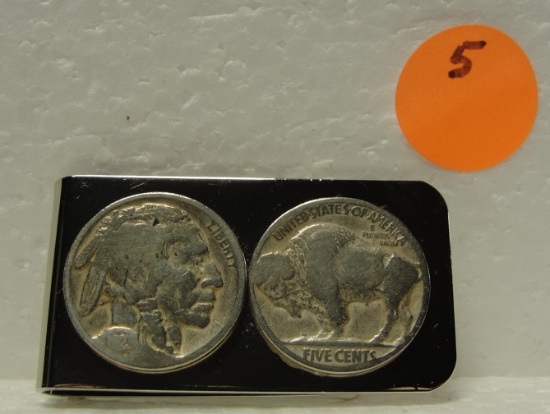 BUFFALO NICKEL MONEY CLIP