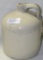 UNMARKED STONEWARE WHISKEY JUG W/HANDLE