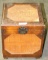 WOOD & WICKER SQUARE STORAGE BOX - LOCAL PICKUP ONLY