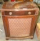 SILVERTONE AM RADIO/RECORD PLAYER FLOOR CABINET - LOCAL PICKUP ONLY