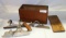 ANTIQUE STANLEY NO. 45 WOOD PLANER SET W/ACCESSORIES