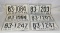 3 MATCHING SETS 1965 GARFIELD CO. NEBR. LICENSE PLATES - 3 TIMES MONEY