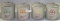 1992, 95, 99, 2000 RED WING MCDONALD'S STONEWARE CANISTERS - 4 TIMES MONEY